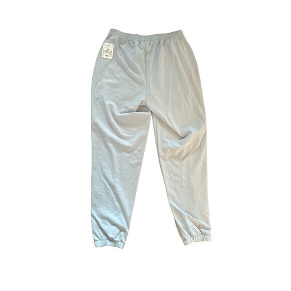 Women 4 Oiselle Light Blue Track Pants Jogger Sweatpants Ankle Zip Running - Picture 4 of 7